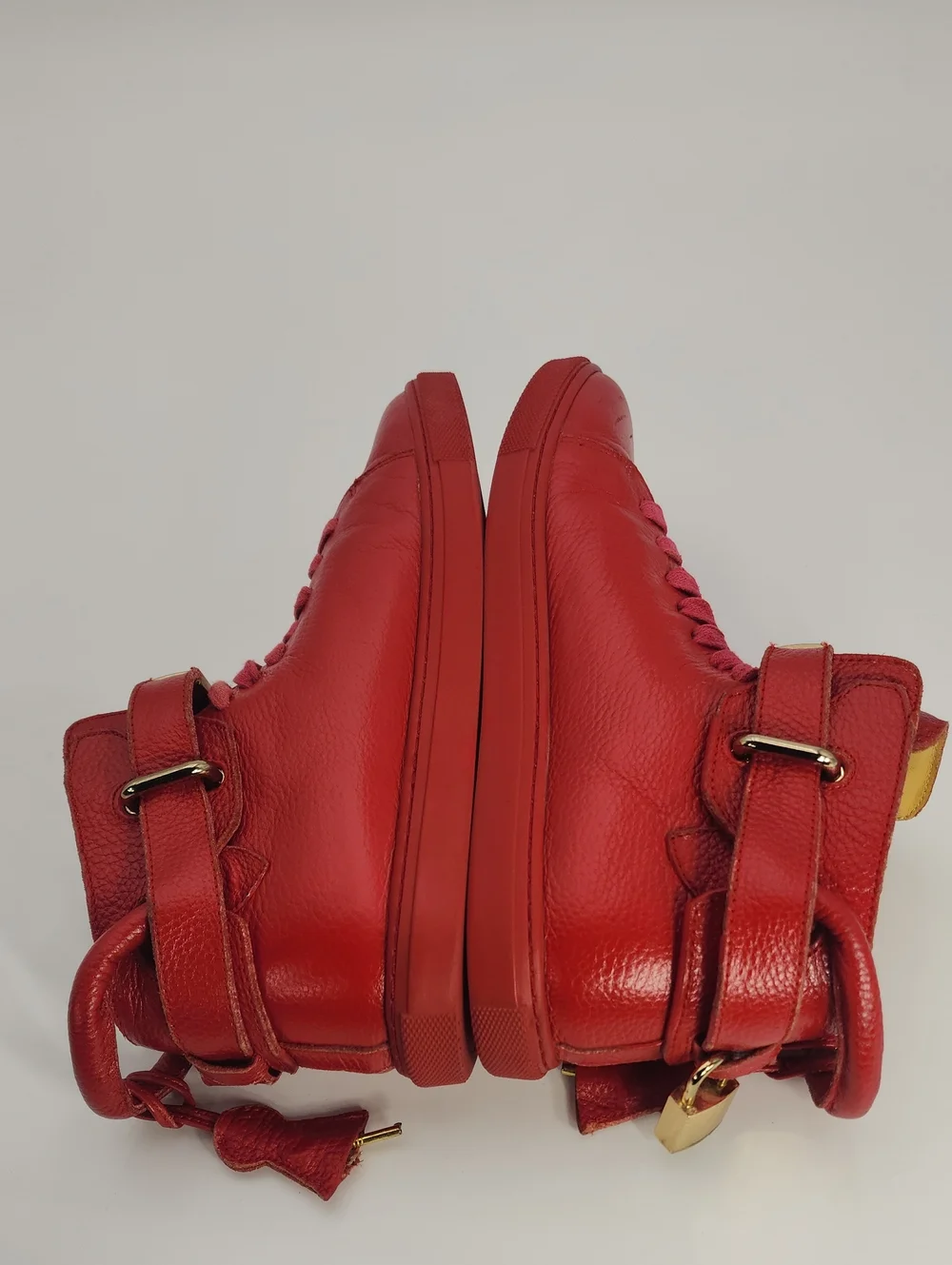 Red Authentic Buscemi Alta Sneakers Size 40